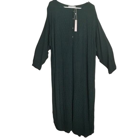 Solika Amira Dress Green Persian Jewel Printed Viscose Rayon 3XL Style #J5120 - Picture 4 of 10